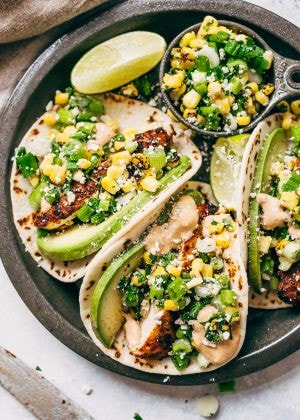 Southwest Dry Rubbed Chicken Thigh Street Tacos